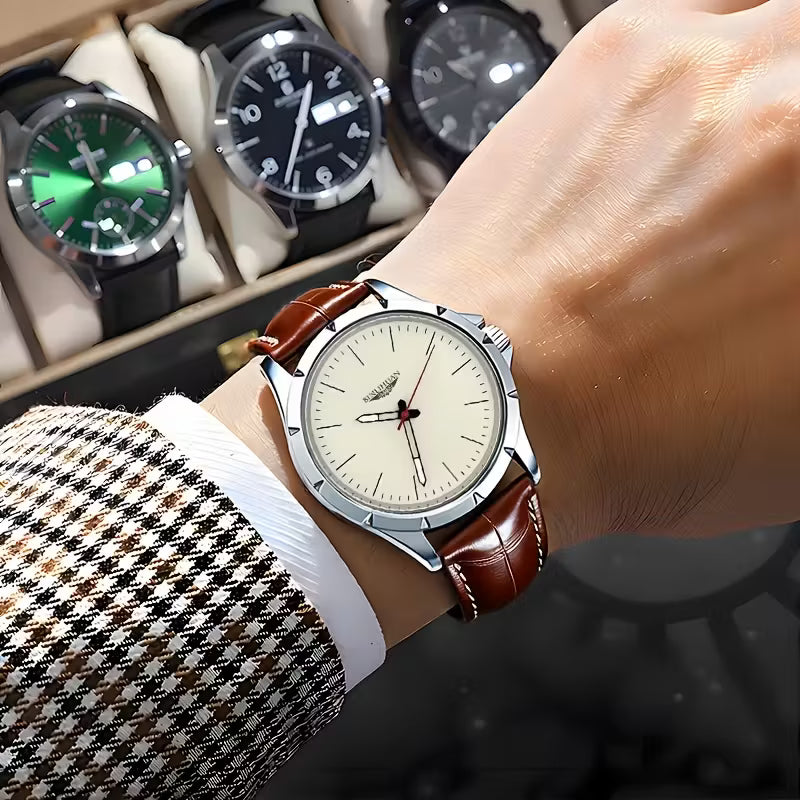 New Authentic Men'S Quartz Movement Watch