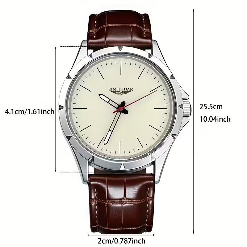 New Authentic Men'S Quartz Movement Watch