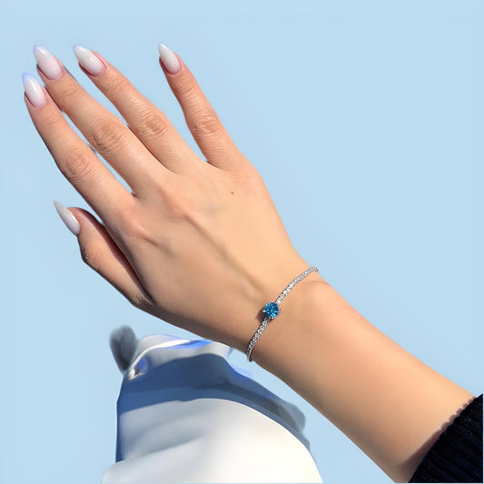 Blue stone Bracelet With Premium Box 💖 + Free Delivery