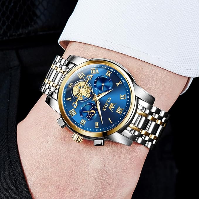 🔹OLEVS Watches for Men Chronograph Business Wrist Watch
