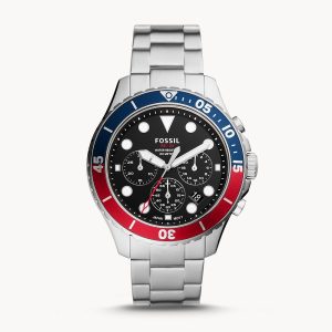Fossil Men’s Chronograph Quartz Stainless Steel Blac