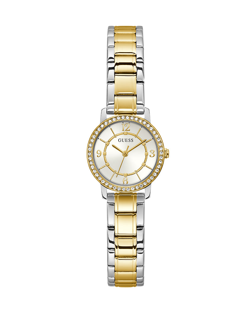 Women’s Two-Tone Silver Dial Stainless Steel Watch-Guess-