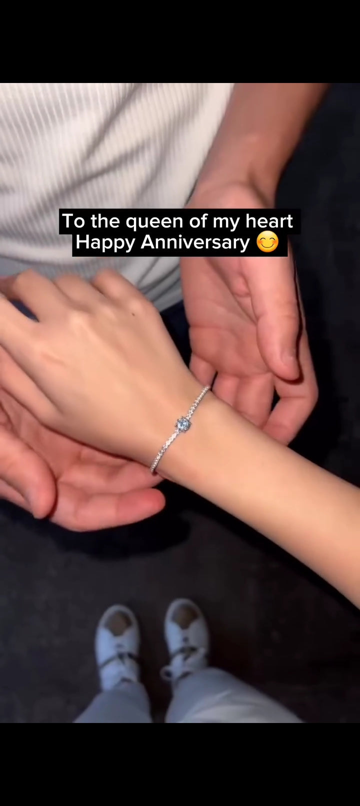 Blue stone Bracelet With Premium Box π + Free Delivery