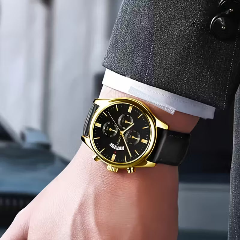 🔹Men'S Elegant Business Watch with Date Calendar