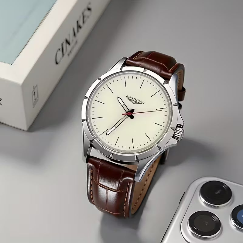 New Authentic Men'S Quartz Movement Watch