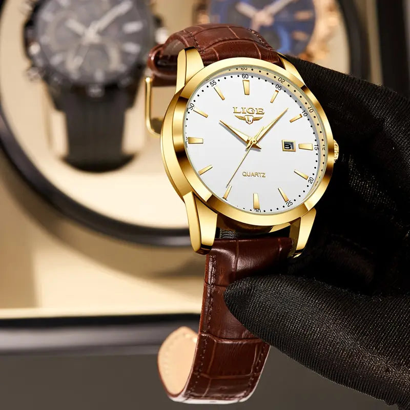 LIGE Elegant Men's Quartz Watch
