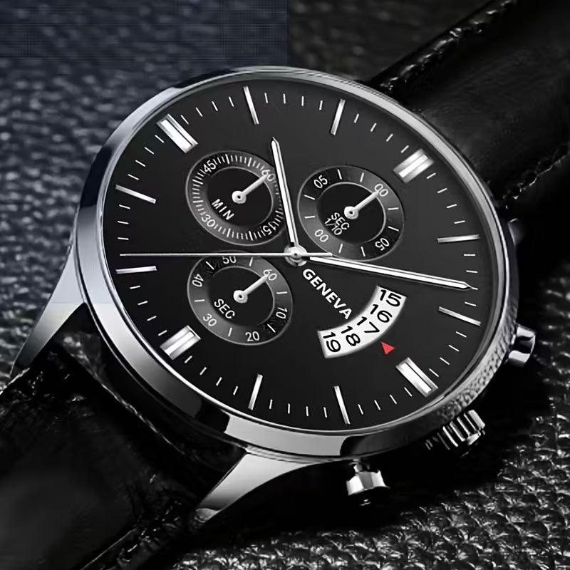 🔹Men'S Elegant Business Watch with Date Calendar