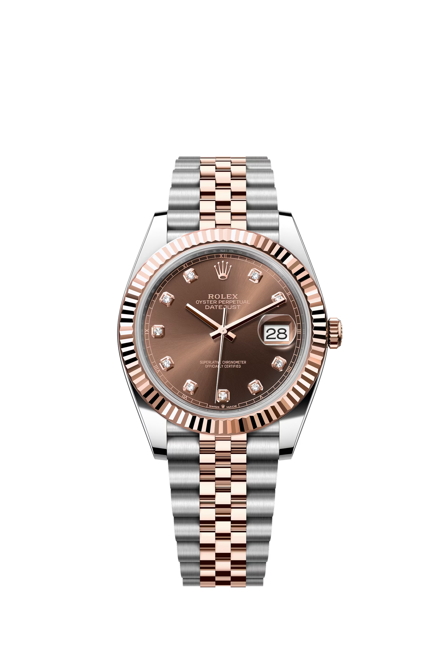Rolex Datejust 41mm Steel & Rose Gold – Chocolate Diamond Dial