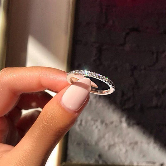 ✨ Elegant Crystal Strip Ring 💍