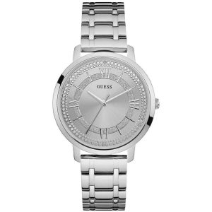 Guess Men’s Quartz Silver Stainless Steel Silver