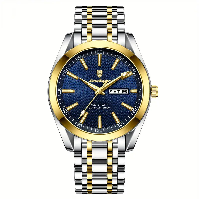 Luminous Steel Watch] Men's Fashion Luminous Steel Watch