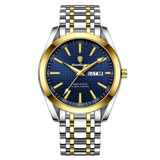 Luminous Steel Watch] Men's Fashion Luminous Steel Watch