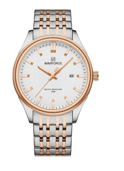 Naviforce watch: Elegance in Steel and Rose Gold