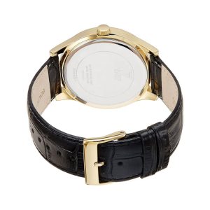 Guess Men’s Quartz Black Leather Strap Black