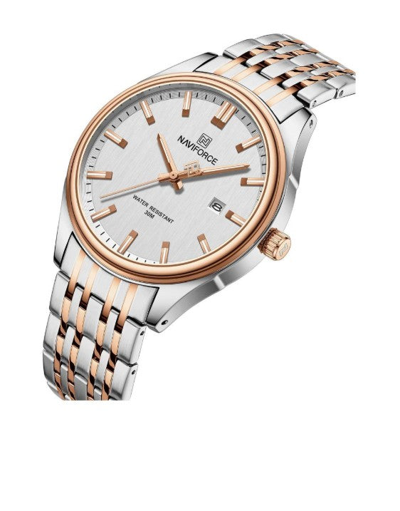Naviforce watch: Elegance in Steel and Rose Gold