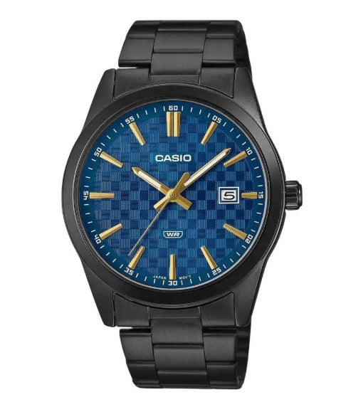 Midnight Majesty: The Casio Matte Black &amp; Cobalt Grid Master