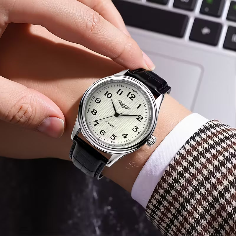 🔹 New Genuine Men's Quartz Watch