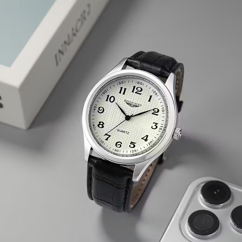 🔹 New Genuine Men's Quartz Watch