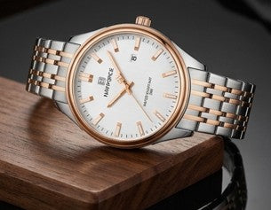 Naviforce watch: Elegance in Steel and Rose Gold