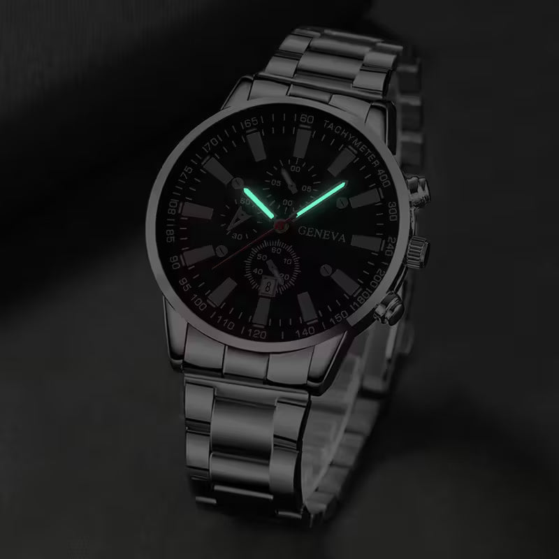 🔹 Men'S Luxury Fashion Calendar Luminous Watch
