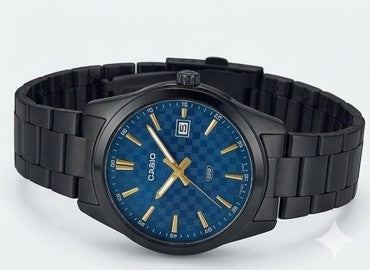 Midnight Majesty: The Casio Matte Black &amp; Cobalt Grid Master