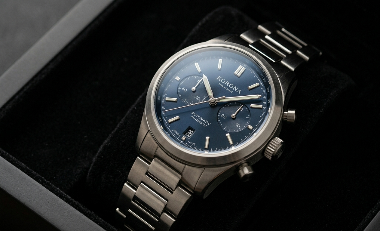 The Zenith Chronograph: Navy & Steel