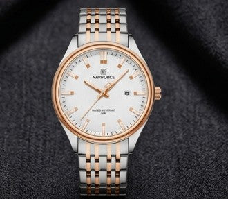 Naviforce watch: Elegance in Steel and Rose Gold