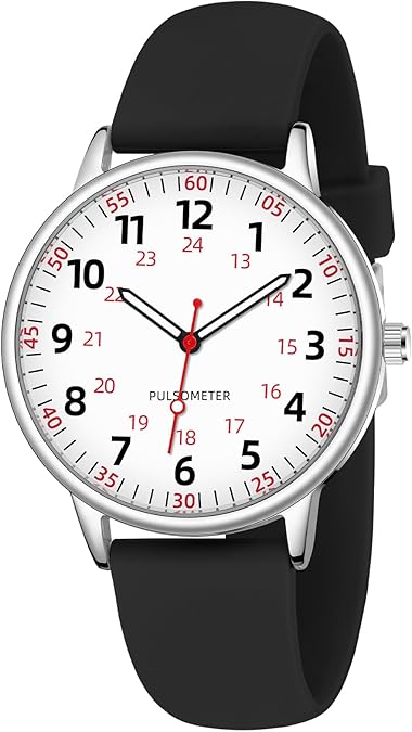 ✨ Nurse Watch for Women – Waterproof Analog Silicone