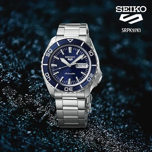 🔹 SEIKO Stainless Steel Analog Blue Dial Men's Watch