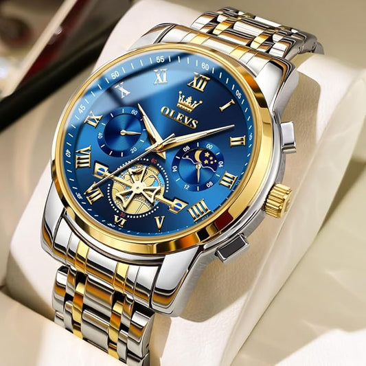 🔹OLEVS Watches for Men Chronograph Business Wrist Watch