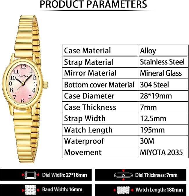 Diaofendi Petite Women's Easy Reader Watch