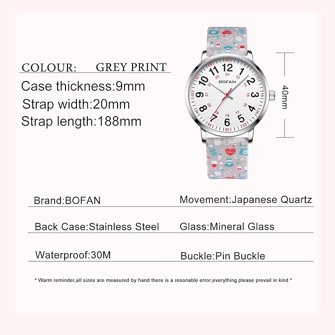 BOFAN Nurse Watch for Medical Professionals