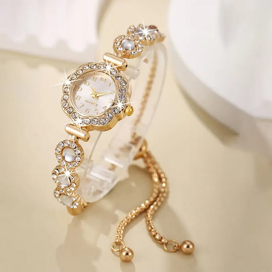 ✨ Women’s Bohemian Style Chain Quartz Watch – Elegant & Shiny