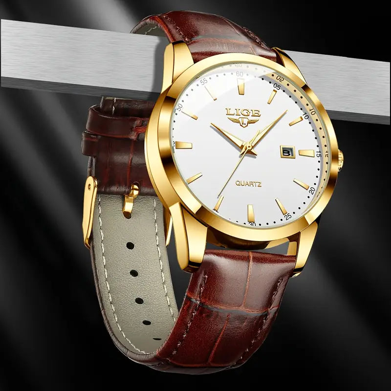 LIGE Elegant Men's Quartz Watch