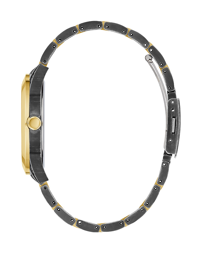 Women’s Noir Brocade Gold Accent Watch, GUESS-03