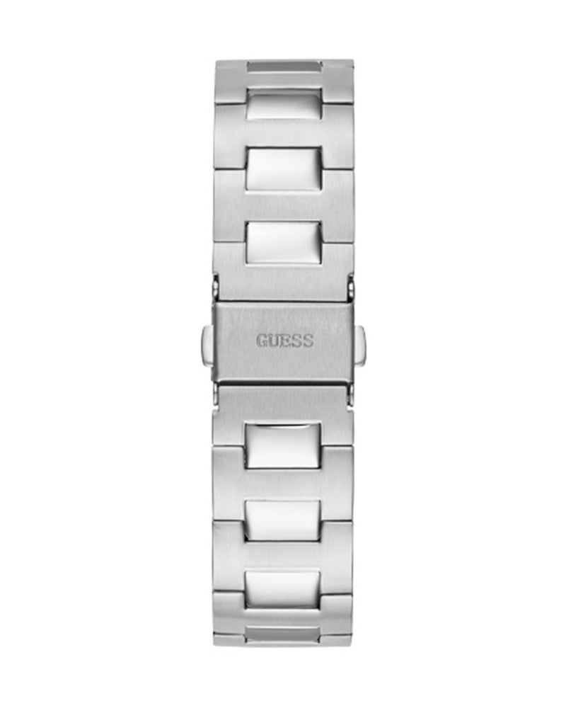 Women’s Silver Octagonal Multi-Function Dial Watch-Guess-