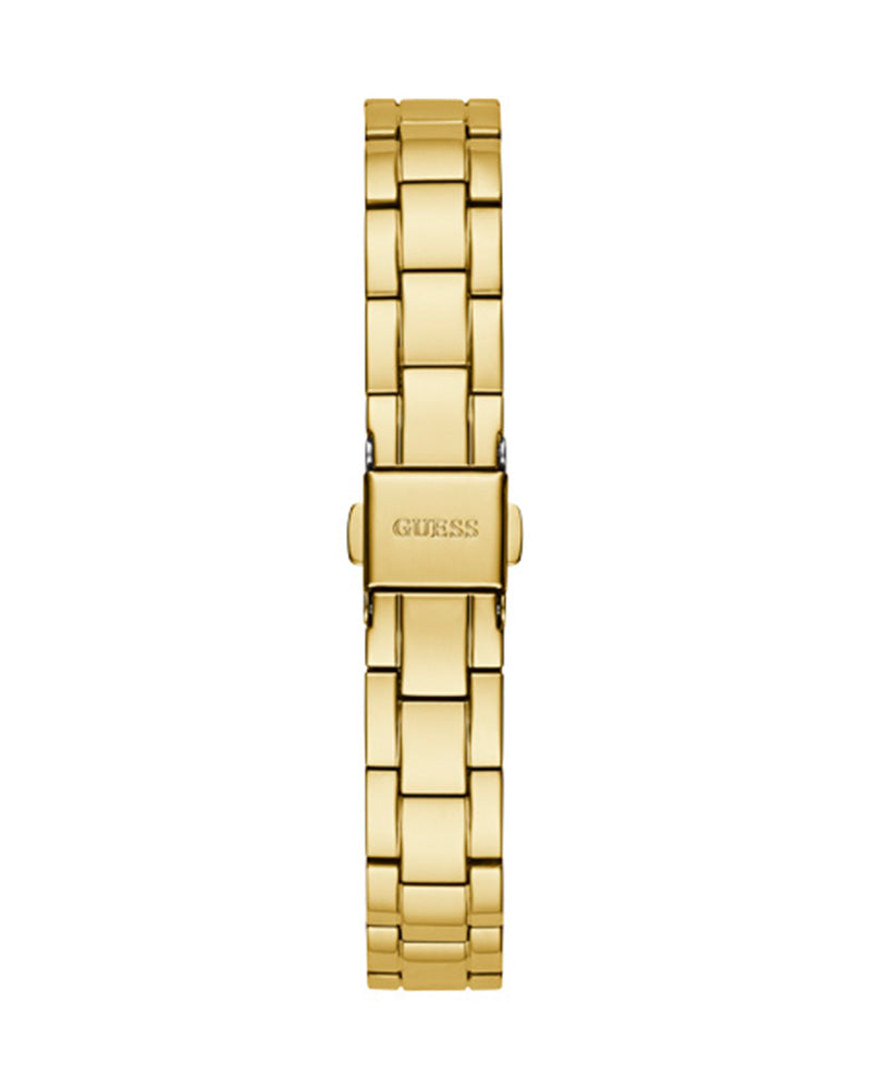 Women’s Piper Gold Tone White Dial Multi-Function Crystal Watch-Guess-