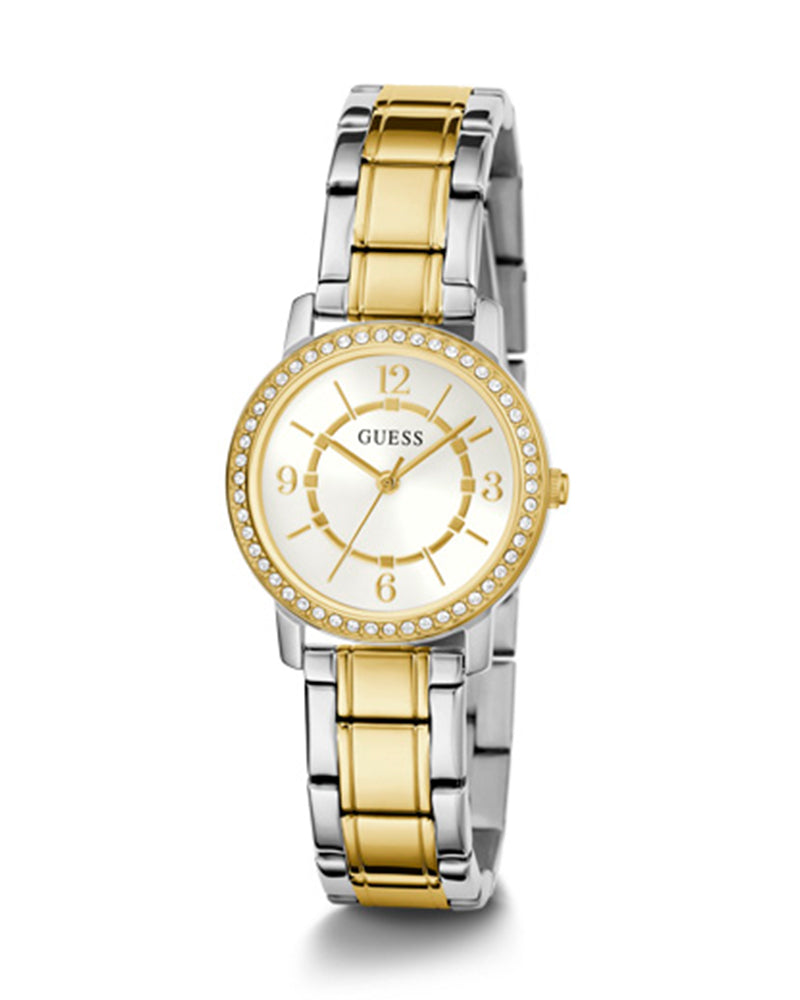 Women’s Two-Tone Silver Dial Stainless Steel Watch-Guess-