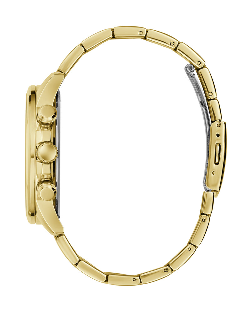 Men’s Gold Steel Black Dial Multi-Function Watch-Guess -7