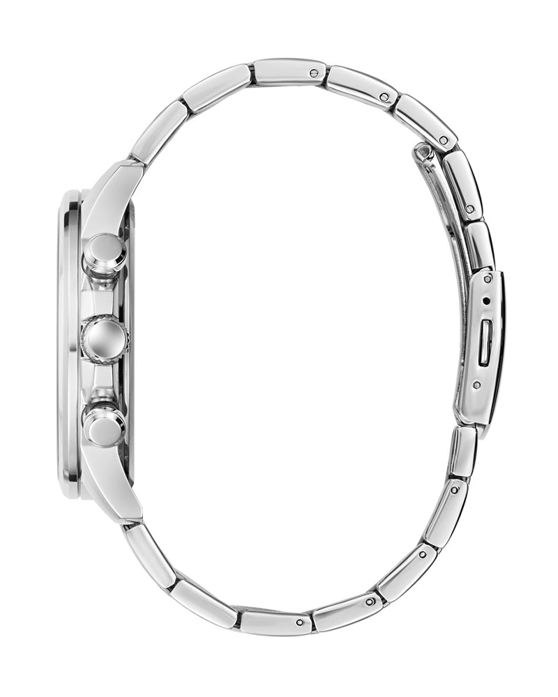 Men’s Silver Steel Blue Dial Multi-Function Watch-Guess-6