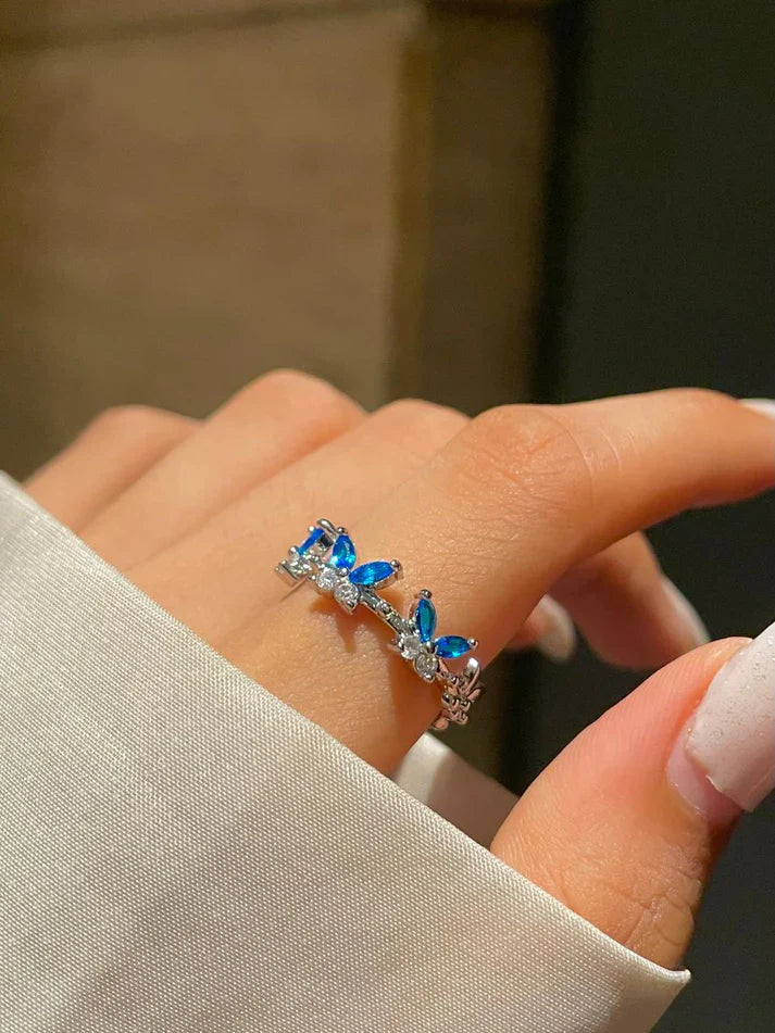 Butterfly Ring Band- blue