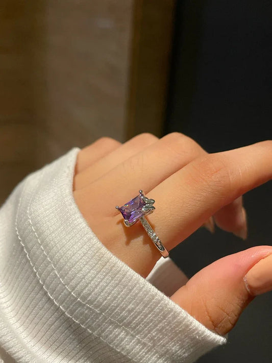 📣 Butterfly on the Solitaire Ring – Purple | New Arrival 💜✨