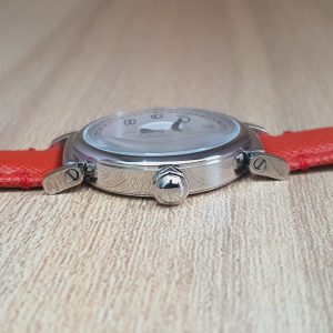 Coach Ladies Analog Dress Quartz Red Leather
