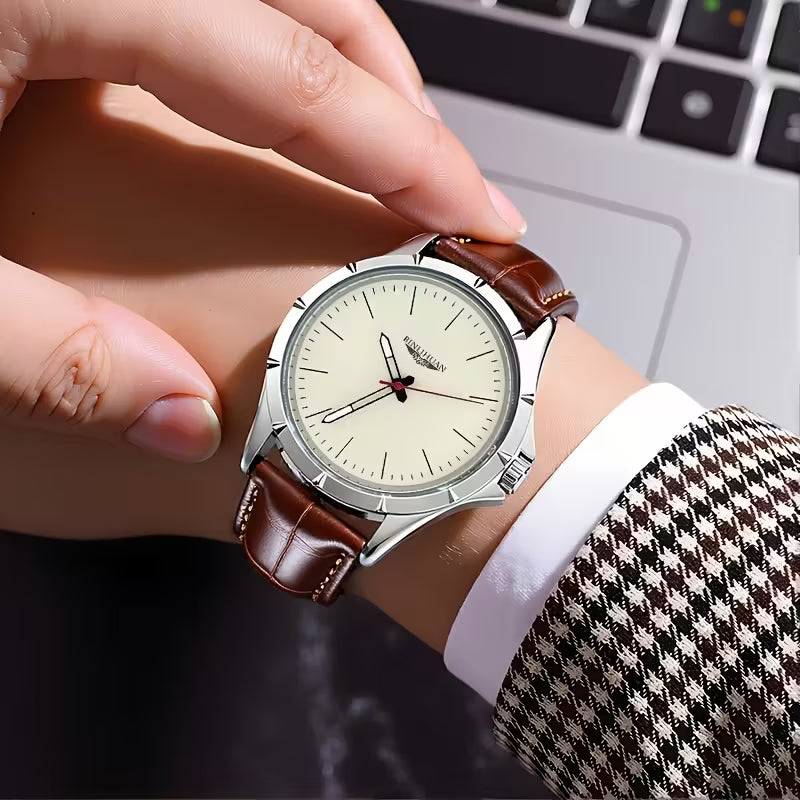 New Authentic Men'S Quartz Movement Watch