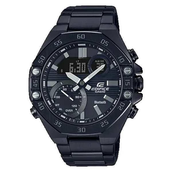 Edifice Men’s Silver Steel Grey Dial Bluetooth Watch-CASIO-02