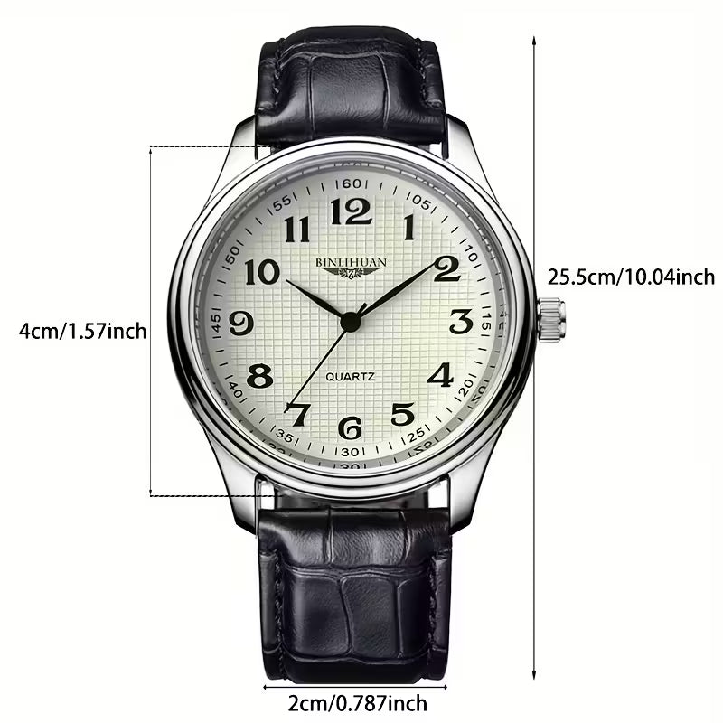 🔹 New Genuine Men's Quartz Watch
