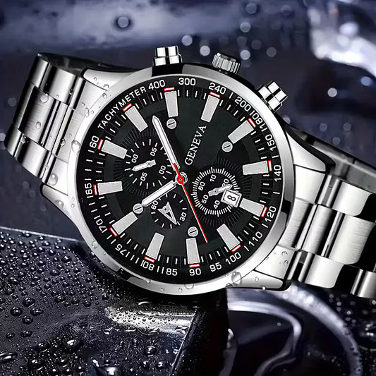 🔹 Men'S Luxury Fashion Calendar Luminous Watch