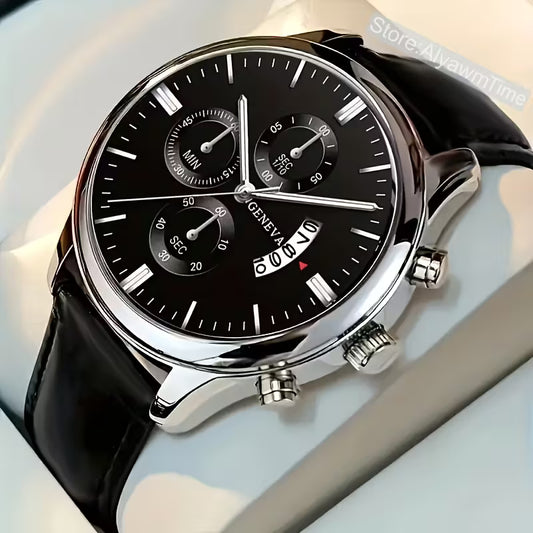 🔹Men'S Elegant Business Watch with Date Calendar